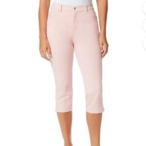 Lee Classic Fit Denim Jean Capri Pastel Pink